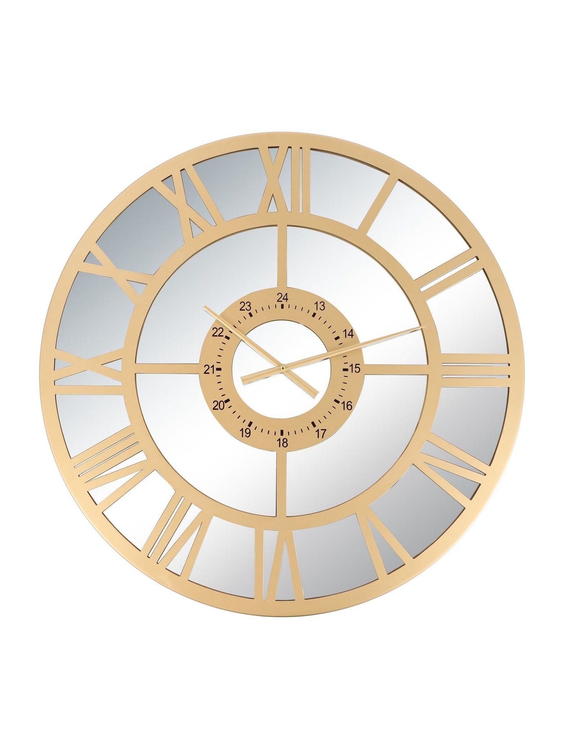 Charles Bentley Coniston mirrored wall clock 80cm (British brand)