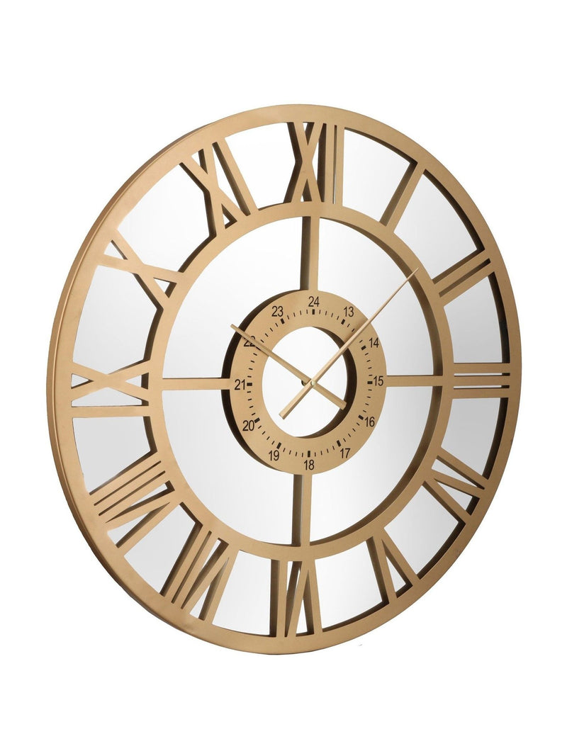 Charles Bentley Coniston mirrored wall clock 80cm (British brand)