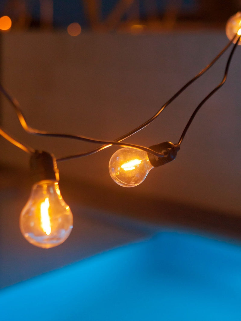 New Garden black solar garland lights 8m (British brand)