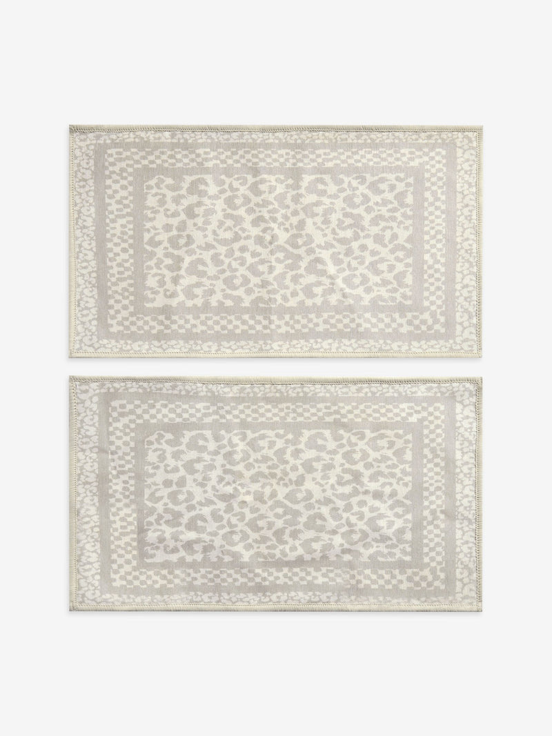 Washable leopard print doormat set of 2, imported from the UK