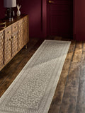 Washable leopard print runner rug, UK version