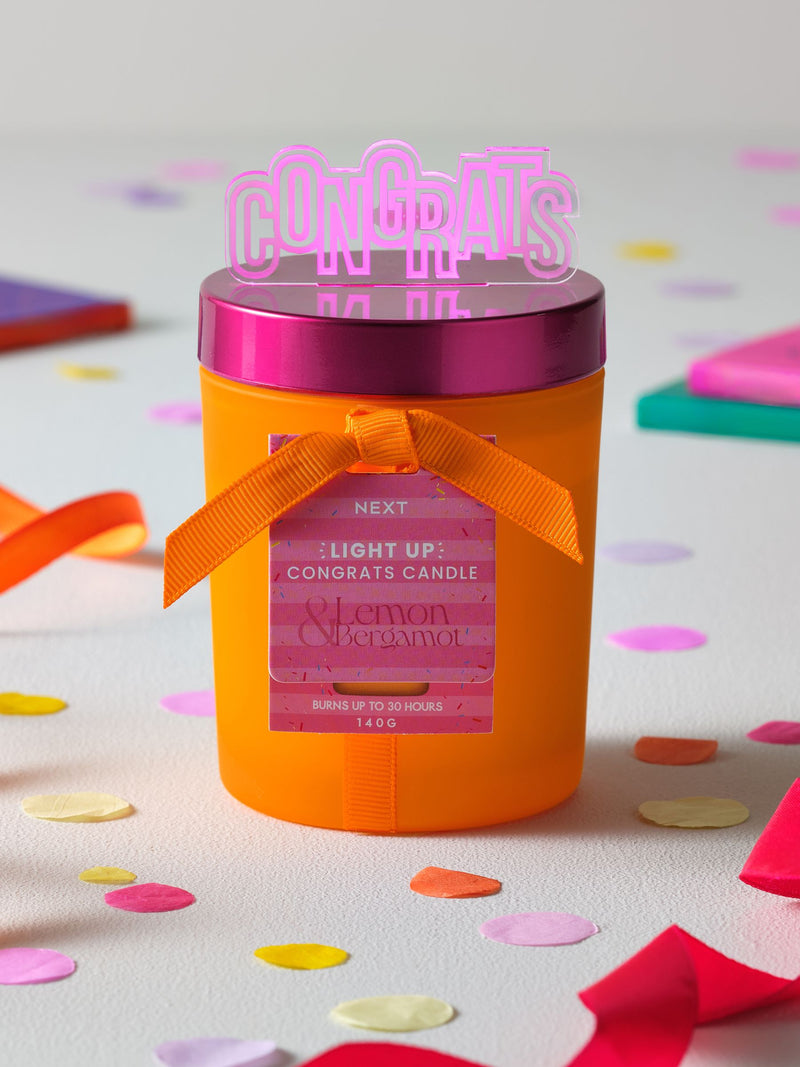 Candle Lemon Bergamot Orange Congrats Light Up (British brand)