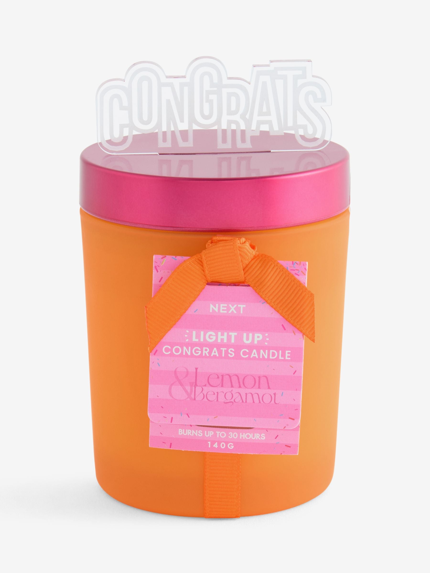 Candle Lemon Bergamot Orange Congrats Light Up (British brand)