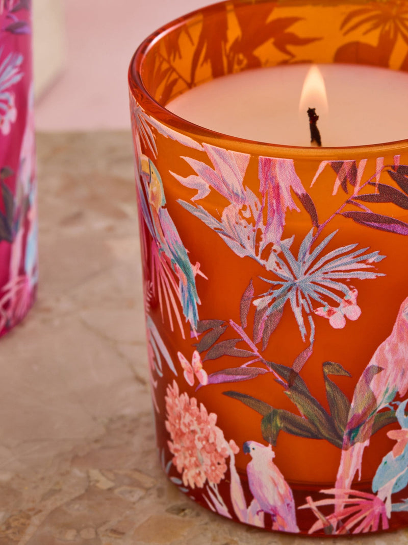 Watermelon Papaya Tropical Candles set of 3, imported from the UK