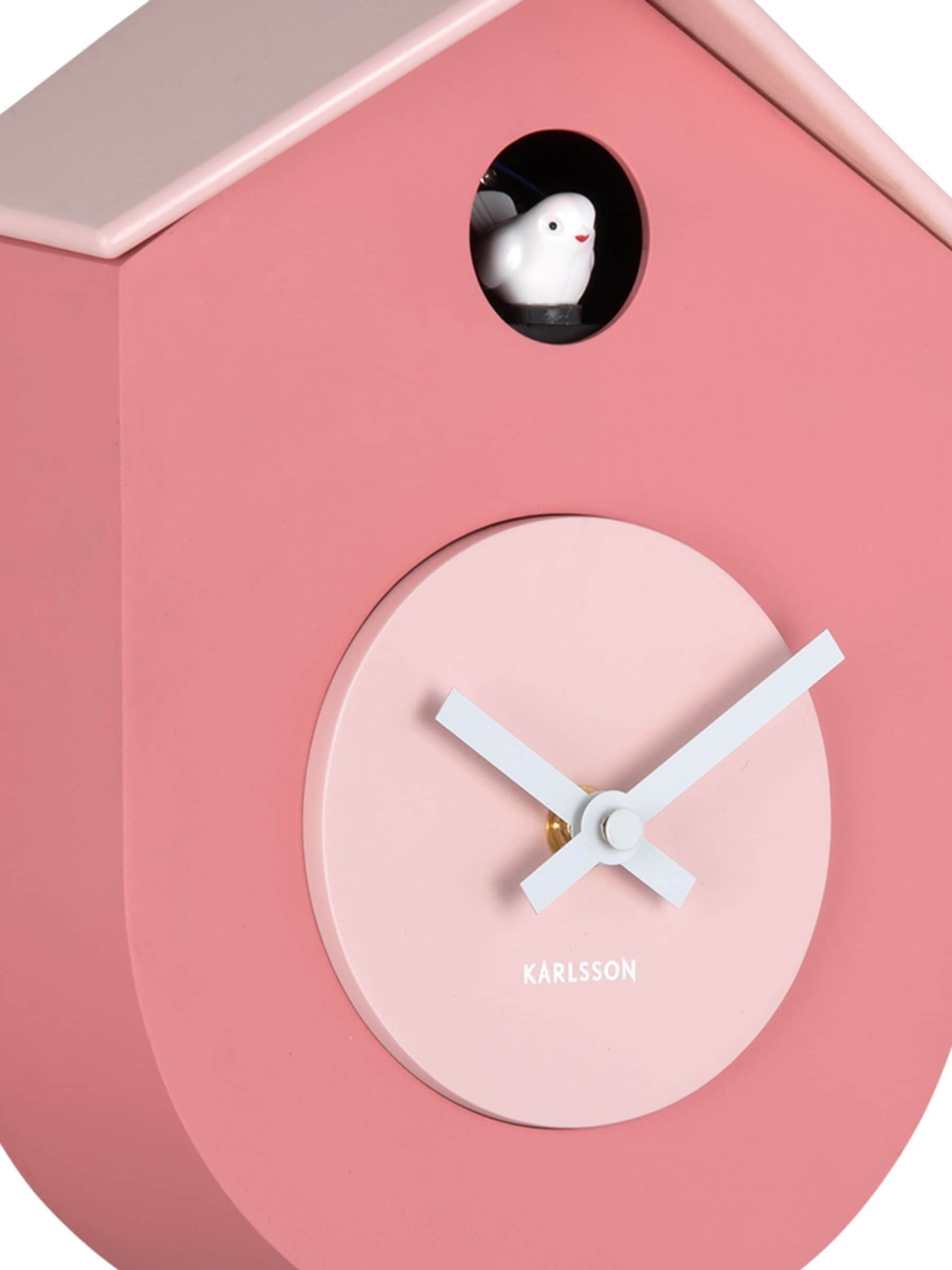 Karlsson cuckoo wall clock tan rose soft pink (British brand)