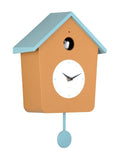 Karlsson ochre yellow misty blue cuckoo wall clock, UK version