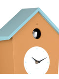 Karlsson ochre yellow misty blue cuckoo wall clock, UK version