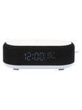 Karlsson Vogue alarm clock with phone charger, black - British product