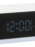 Karlsson Vogue alarm clock with phone charger, black - British product