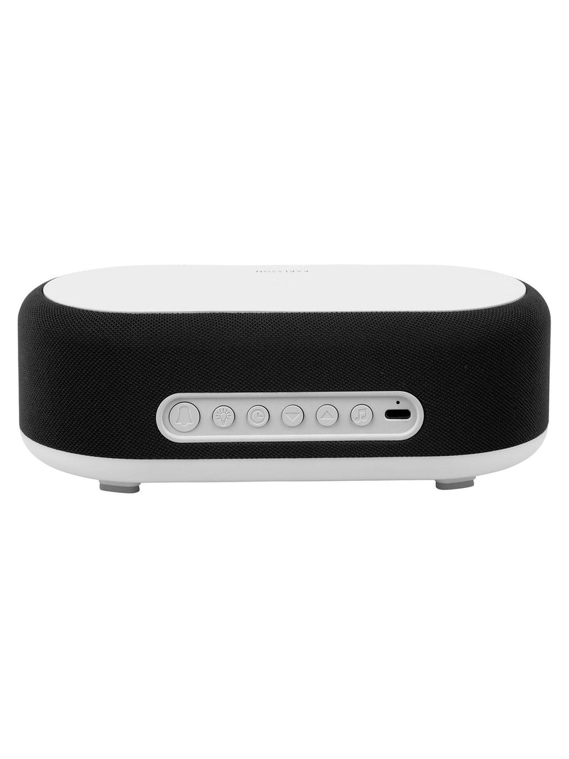Karlsson Vogue alarm clock with phone charger, black - British product