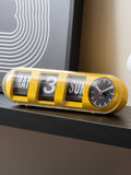 Karlsson Bright Yellow Tube Flip Wall Clock