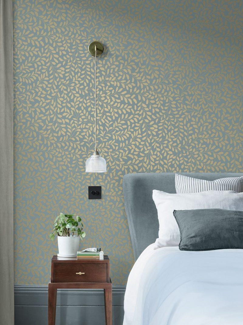 Graham & Brown gilded leaf wallpaper 10m, UK version