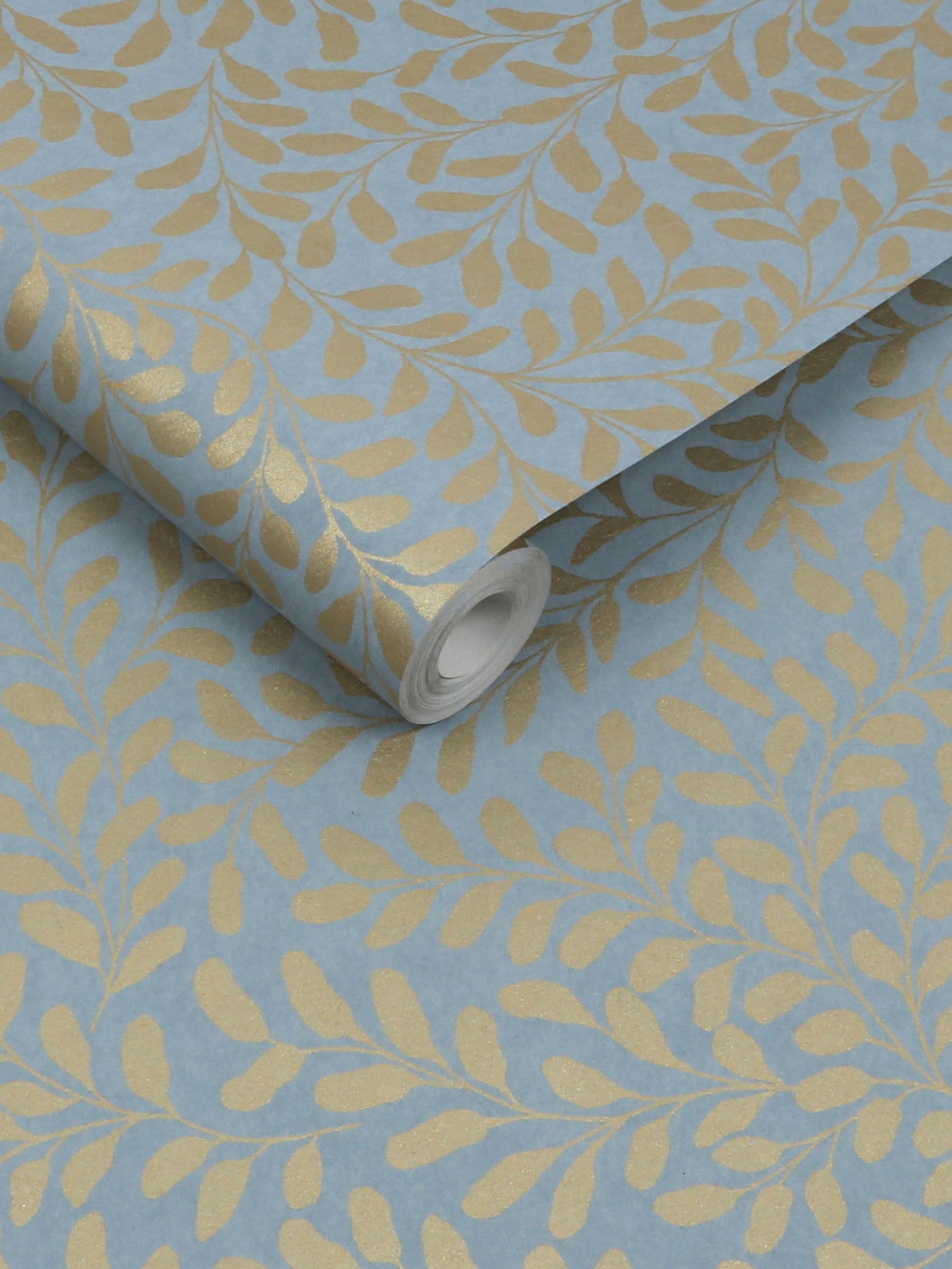 Graham & Brown gilded leaf wallpaper 10m, UK version