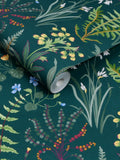 Graham & Brown Blue Oshibana A4 wallpaper sample - British product