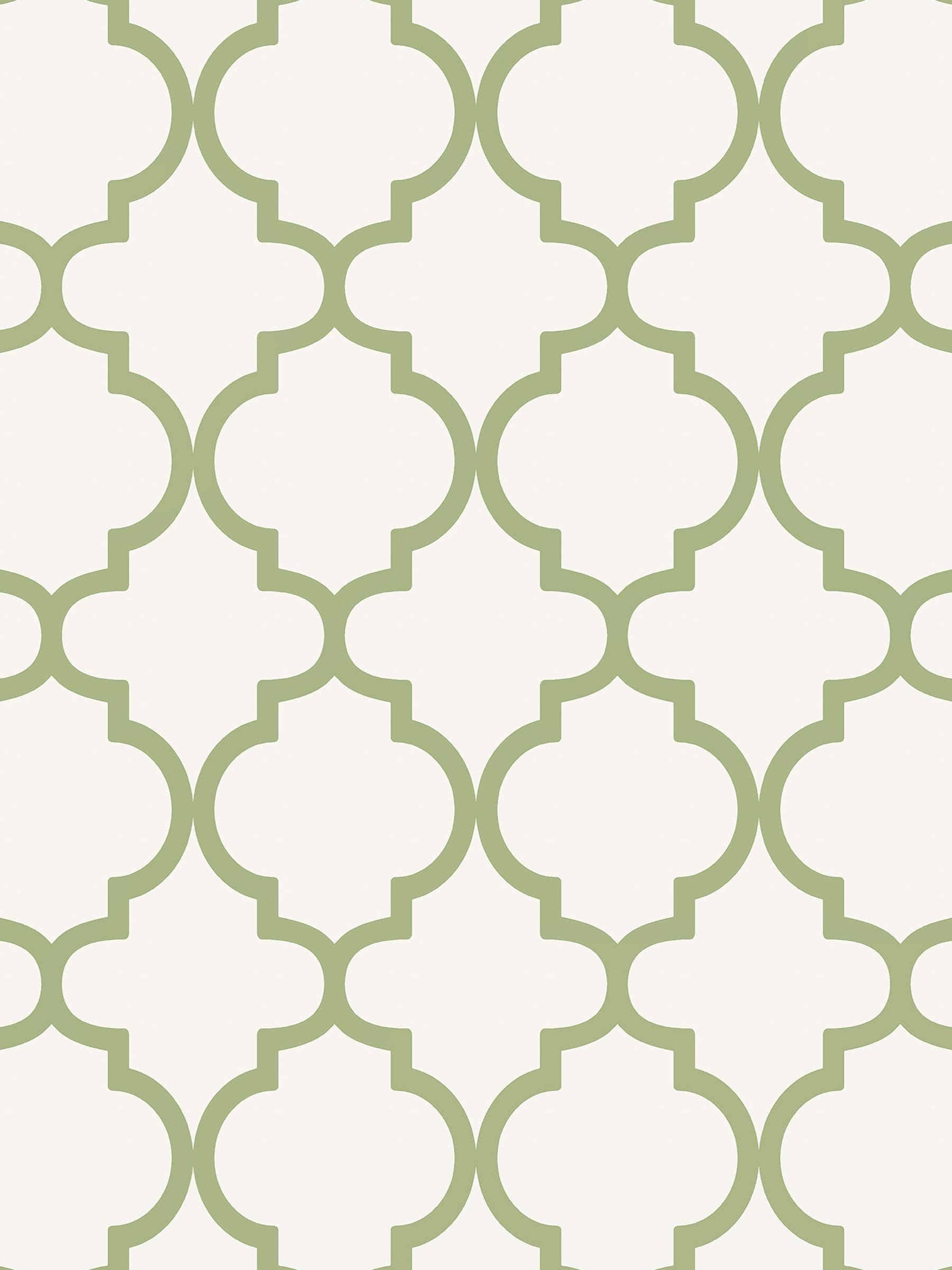 Graham & Brown Green Trellia wallpaper sample A4 - British product