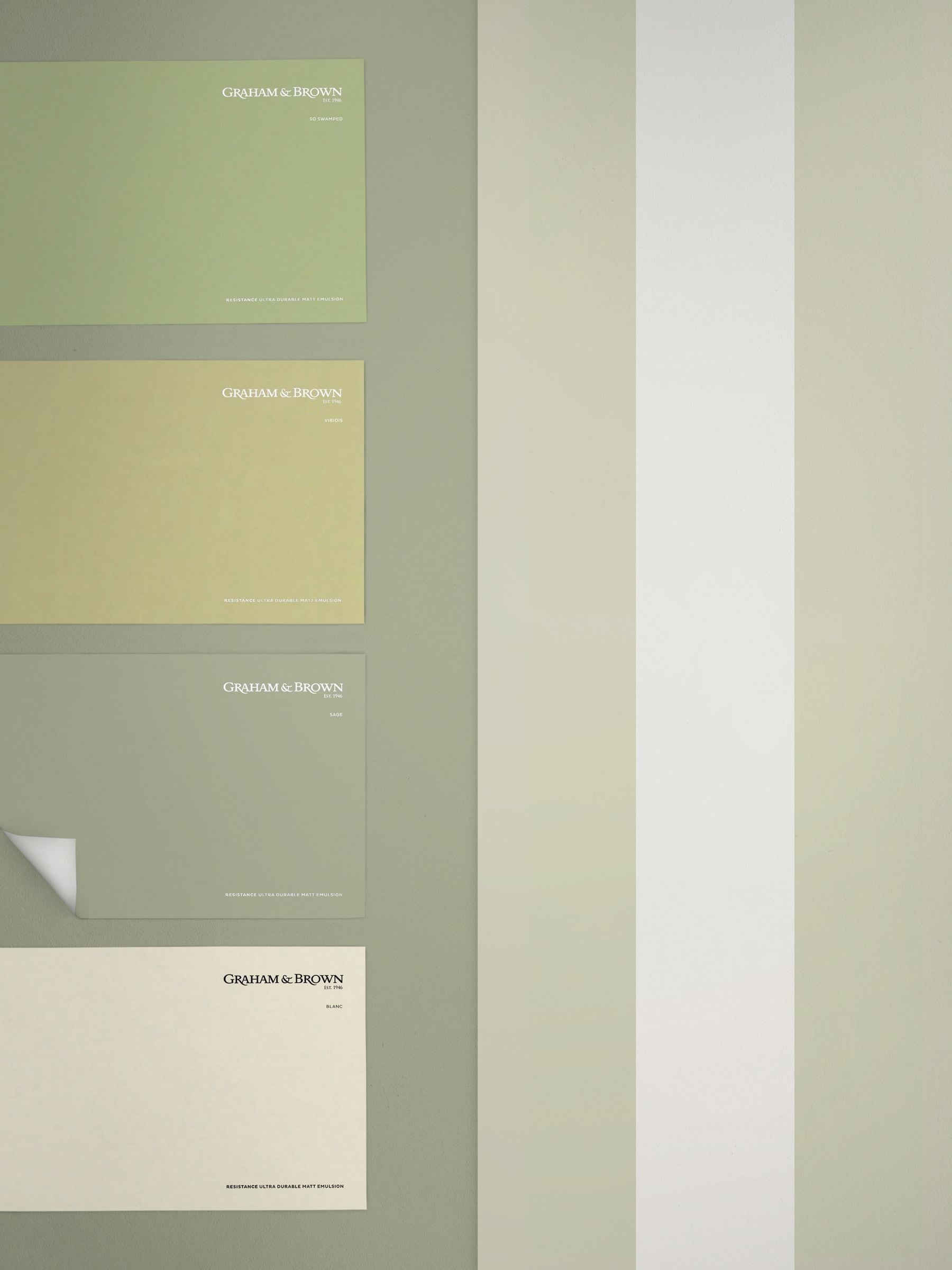 Graham & Brown Teal Quartet wallpaper sample A4, UK version