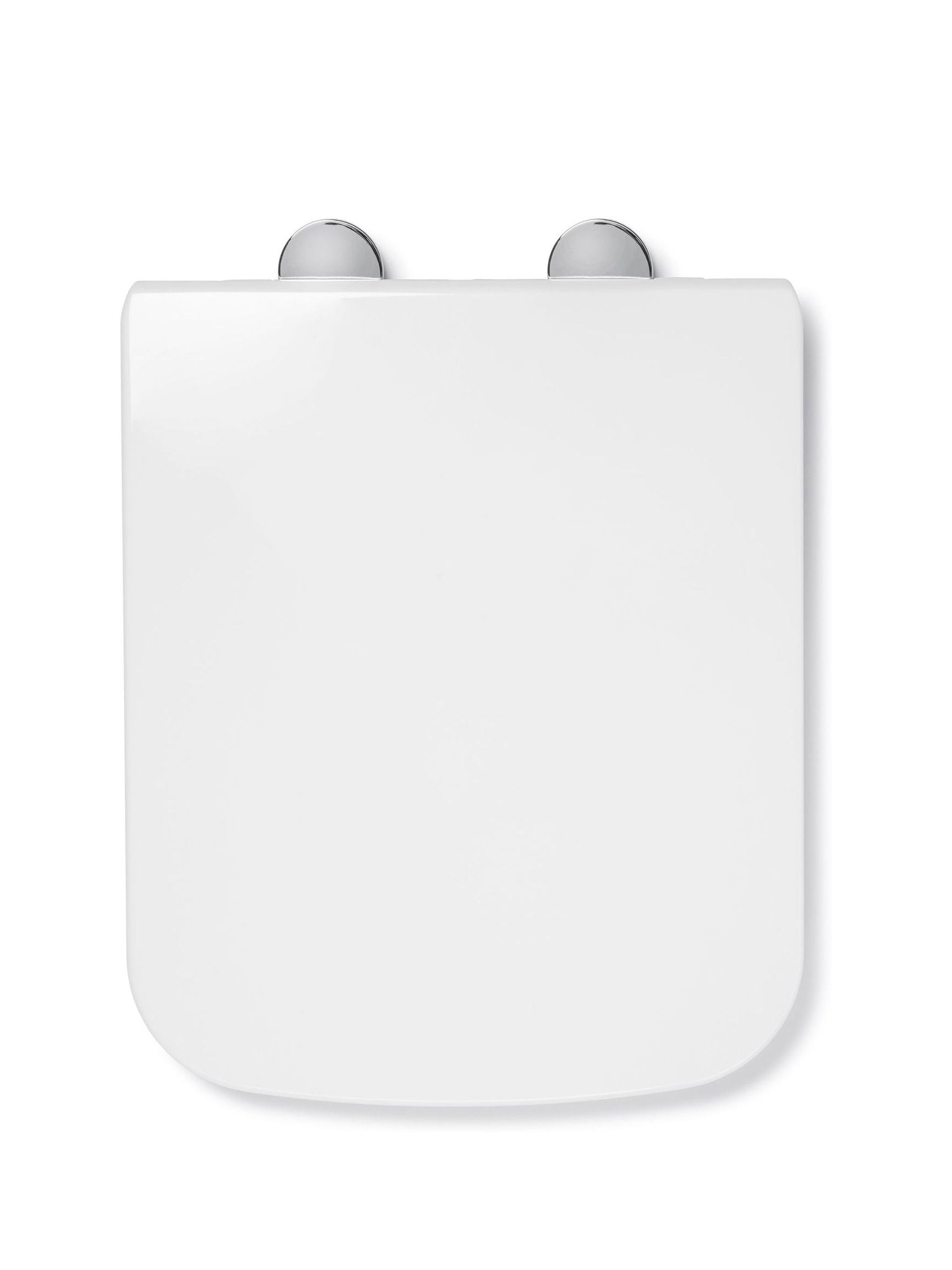 CROYDEX white square flexi fix toilet seat 48x38.5x6cm - British product