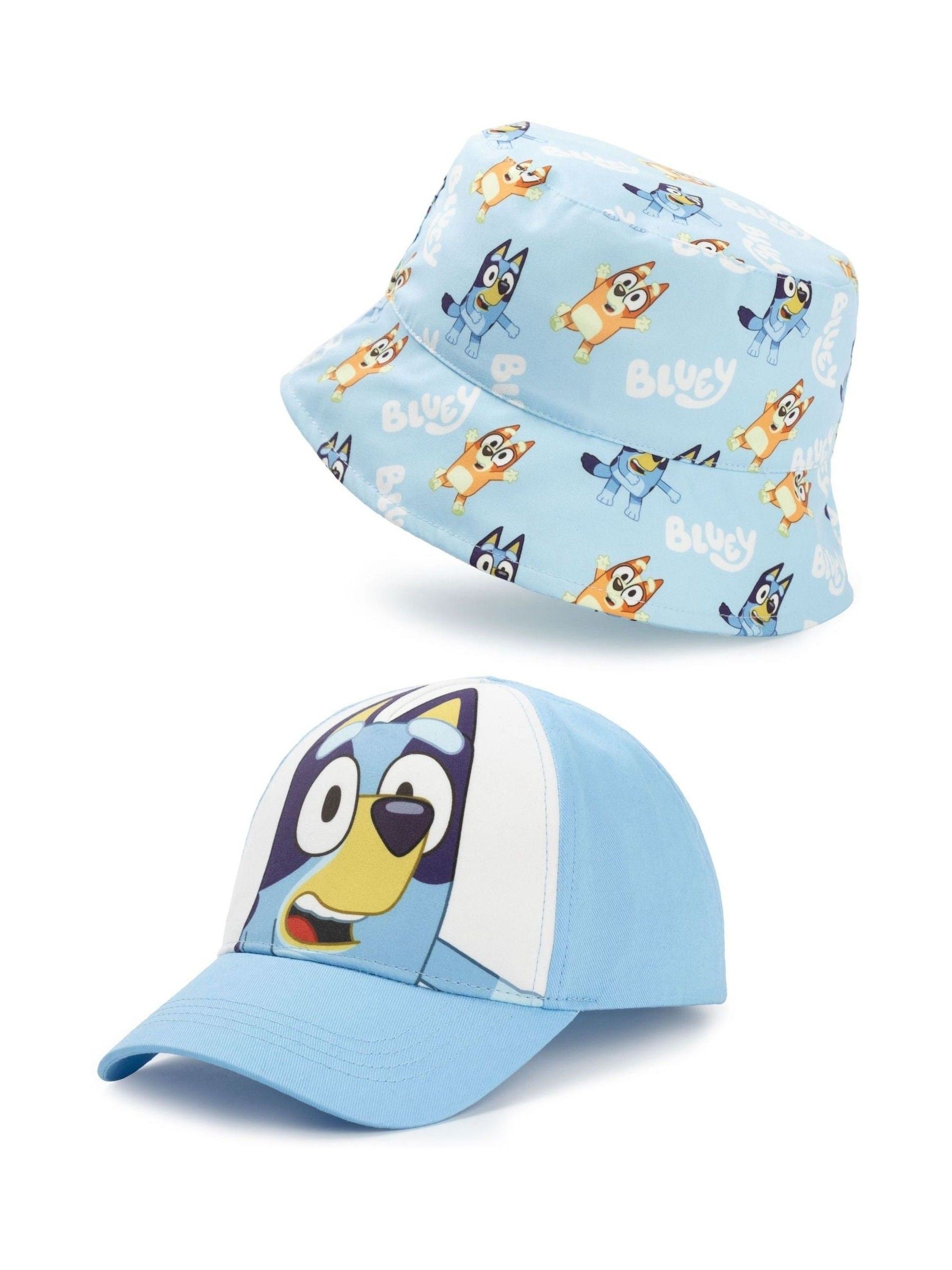 Vanilla Underground Bluey kids hat set, imported from the UK