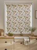 Apples and pears print blackout roller blind (British brand)