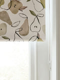 Apples and pears print blackout roller blind (British brand)