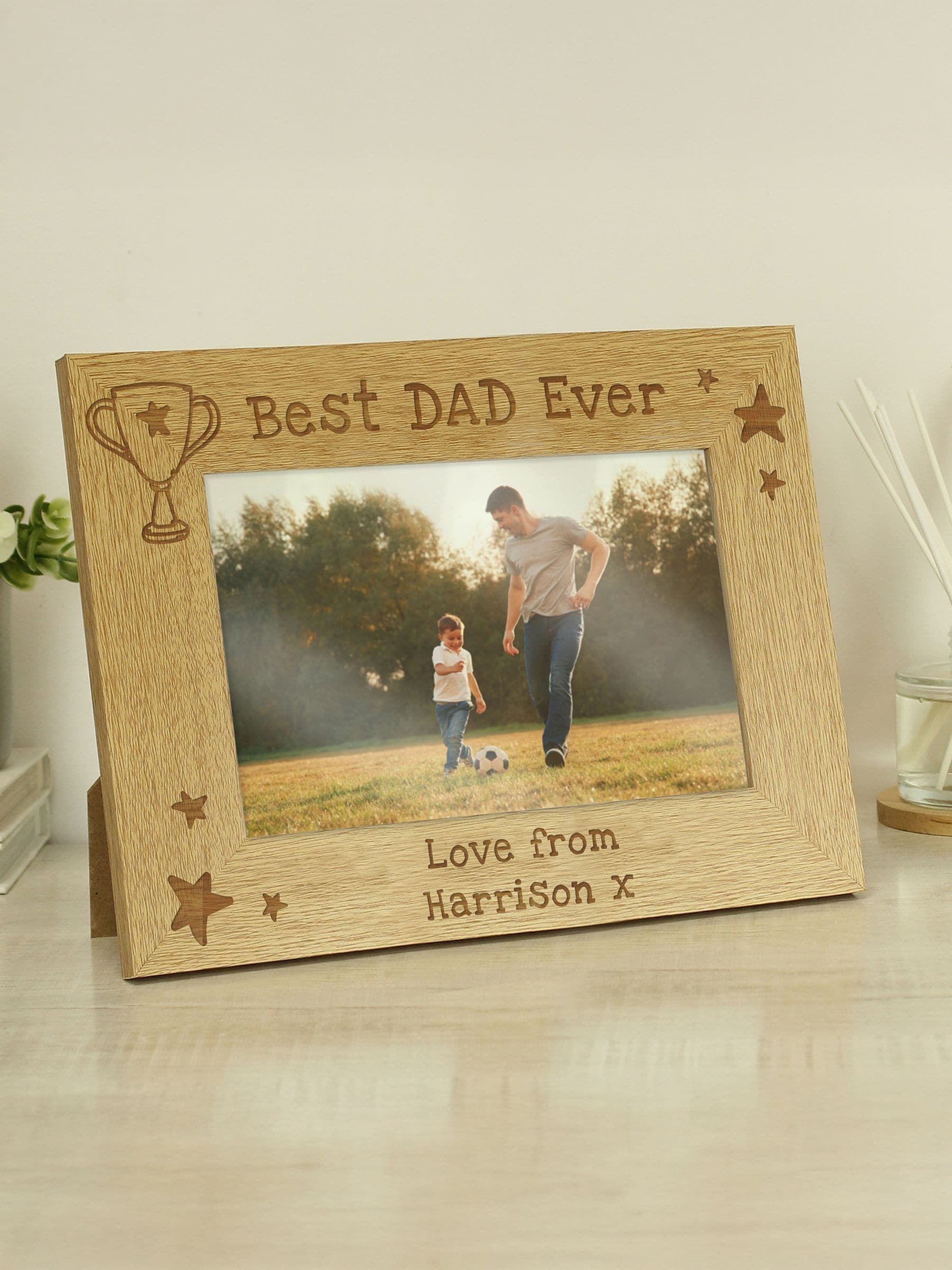 Simply The Best personalised 6x4 photo frame, UK version