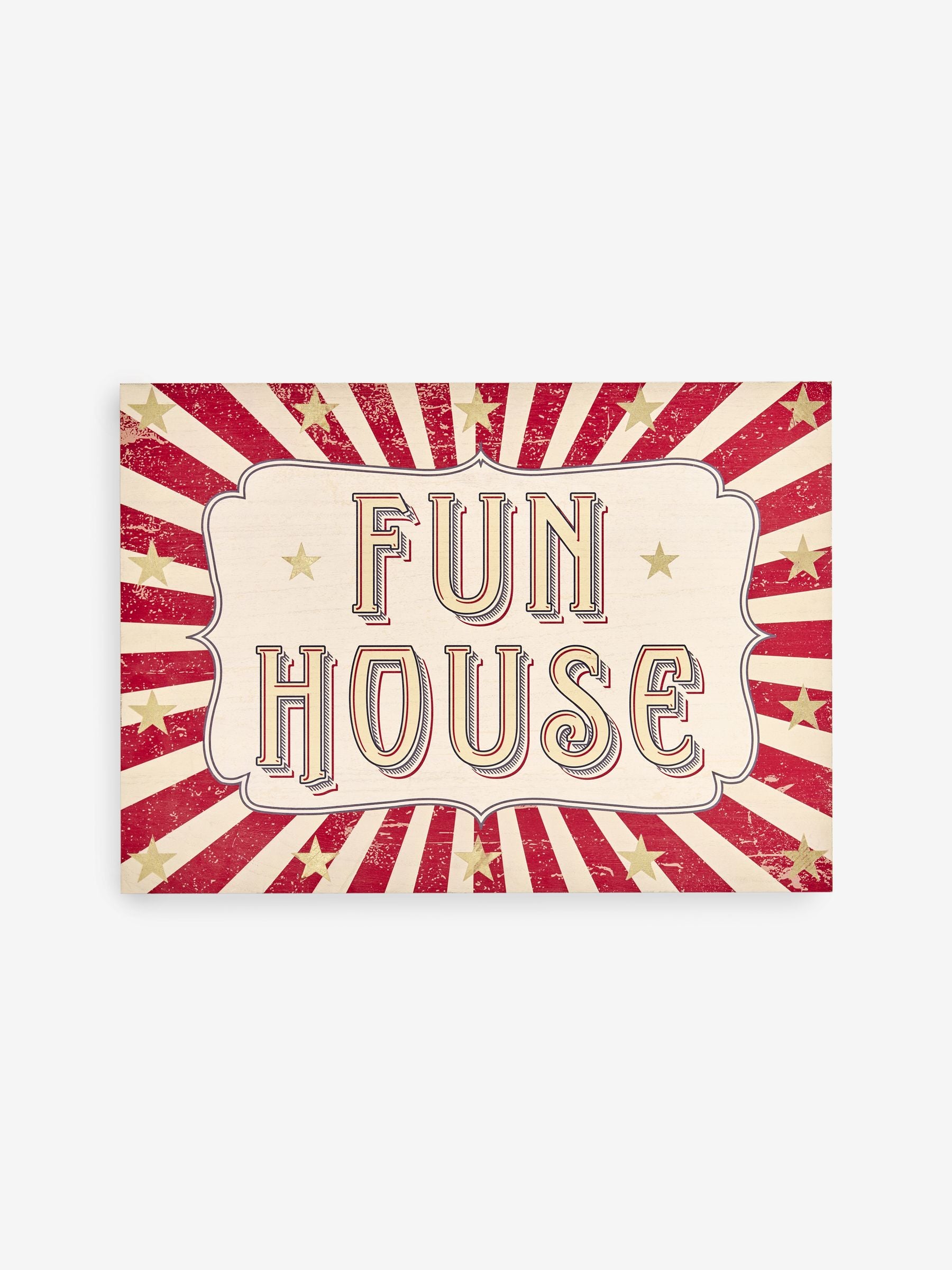 Rockett St George red circus wall art 50x70cm, imported from the UK