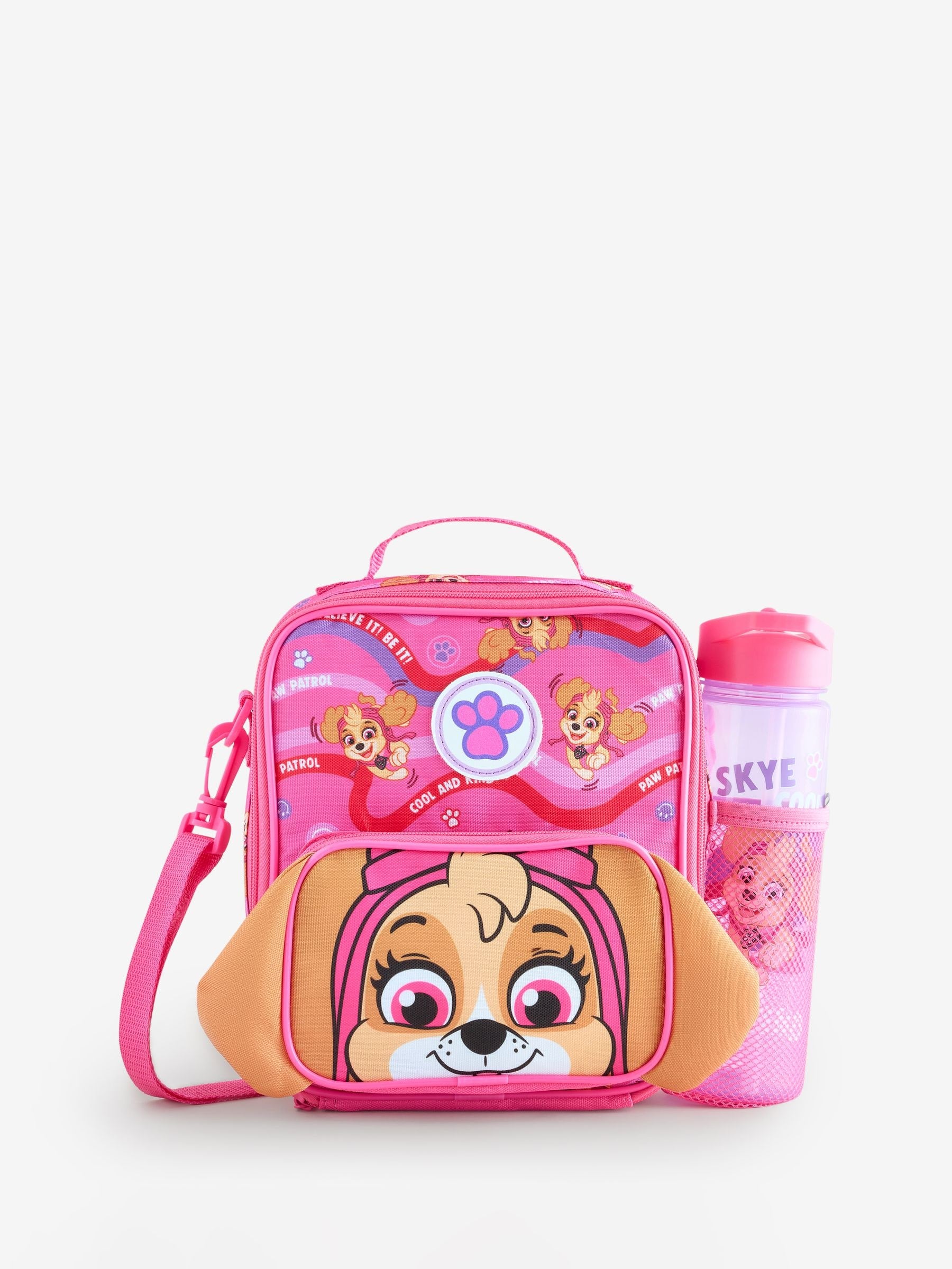 Vanilla Underground Paw Patrol pink lunch bag and bottle set - British product