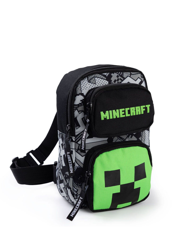 Vanilla Underground Minecraft body bag multicoloured print, imported from the UK