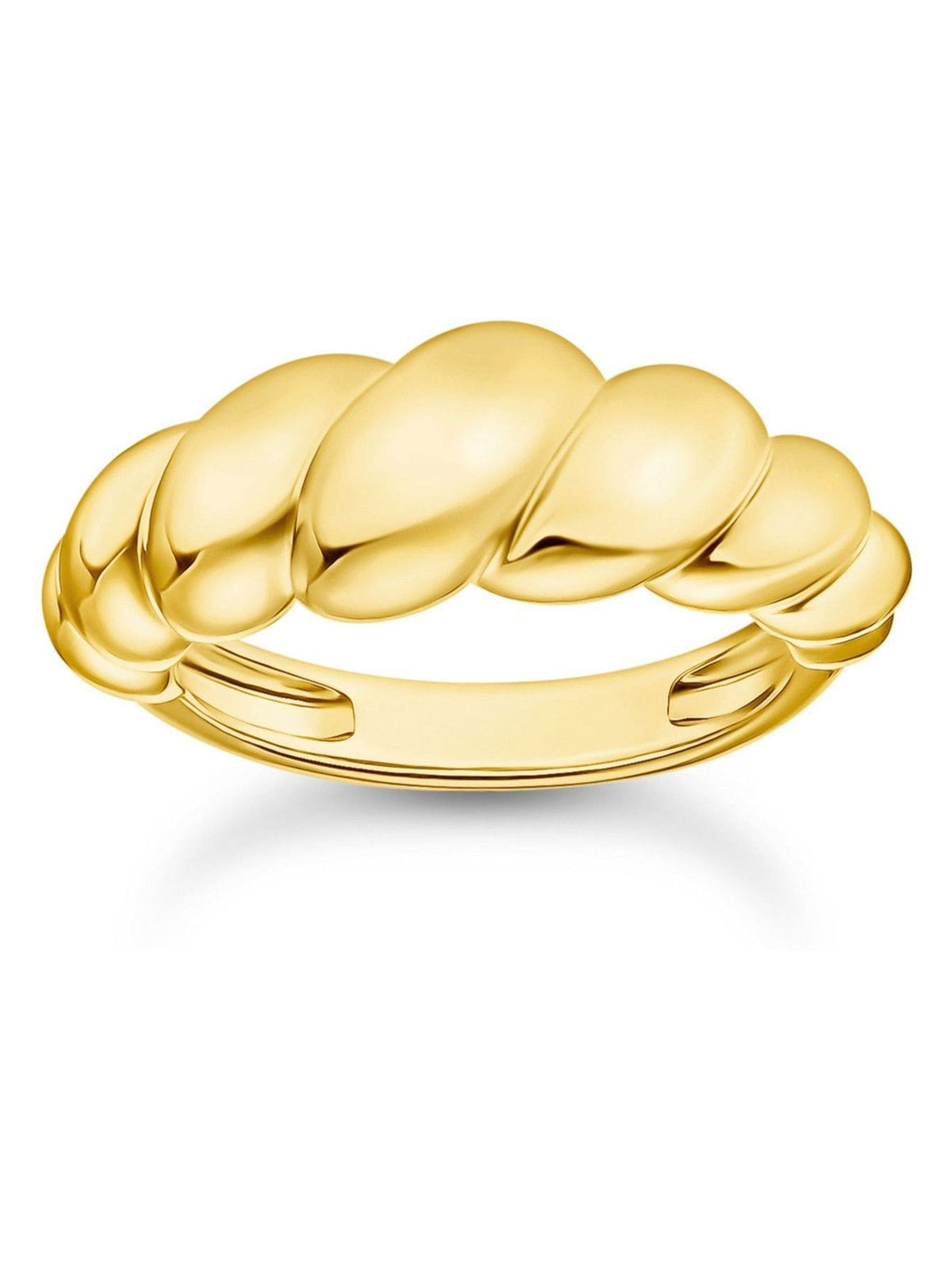 Thomas Sabo Gold Tone Shapes Turned Ring (British brand)