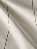 THE SET cream grey stripe tablecloth and napkins, imported from the UK