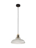 Searchlight clear brass and black pendant light, UK version