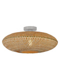 Searchlight Havana wood flush ceiling light, UK version
