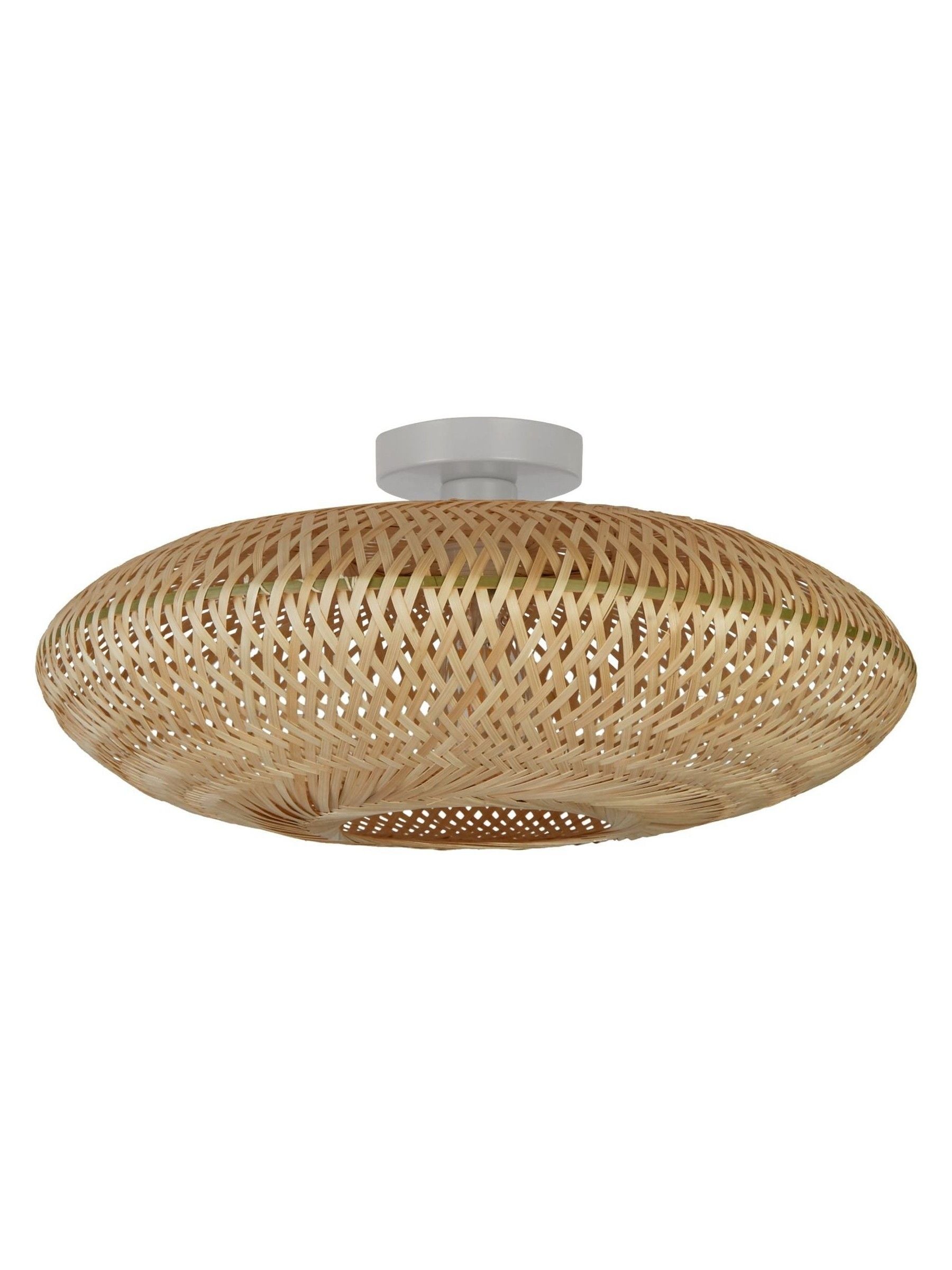 Searchlight Havana wood flush ceiling light, UK version
