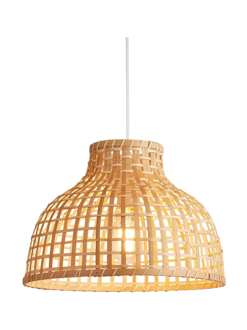 Searchlight Natural Phuket wood ceiling light small, imported from the UK