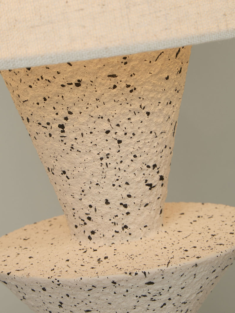 Searchlight Multi Morgan sculptural table lamp with terrazzo base (British brand)