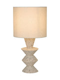 Searchlight Multi Morgan sculptural table lamp with terrazzo base (British brand)