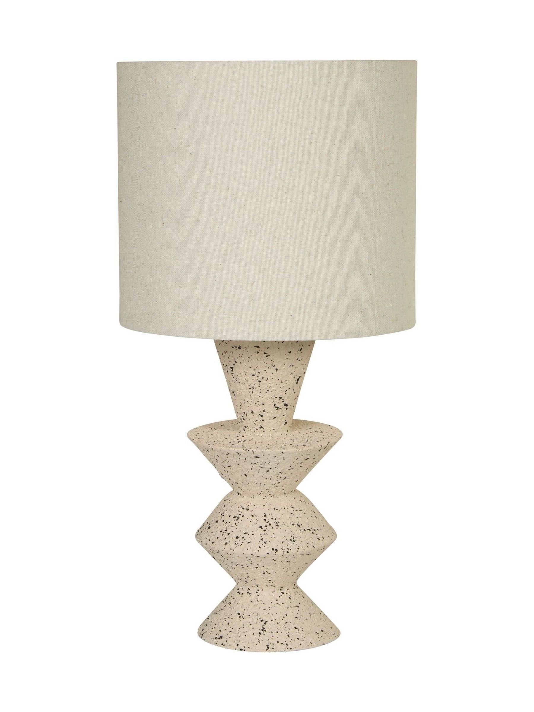 Searchlight Multi Morgan sculptural table lamp with terrazzo base (British brand)