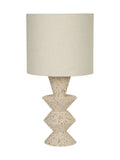 Searchlight Multi Morgan sculptural table lamp with terrazzo base (British brand)