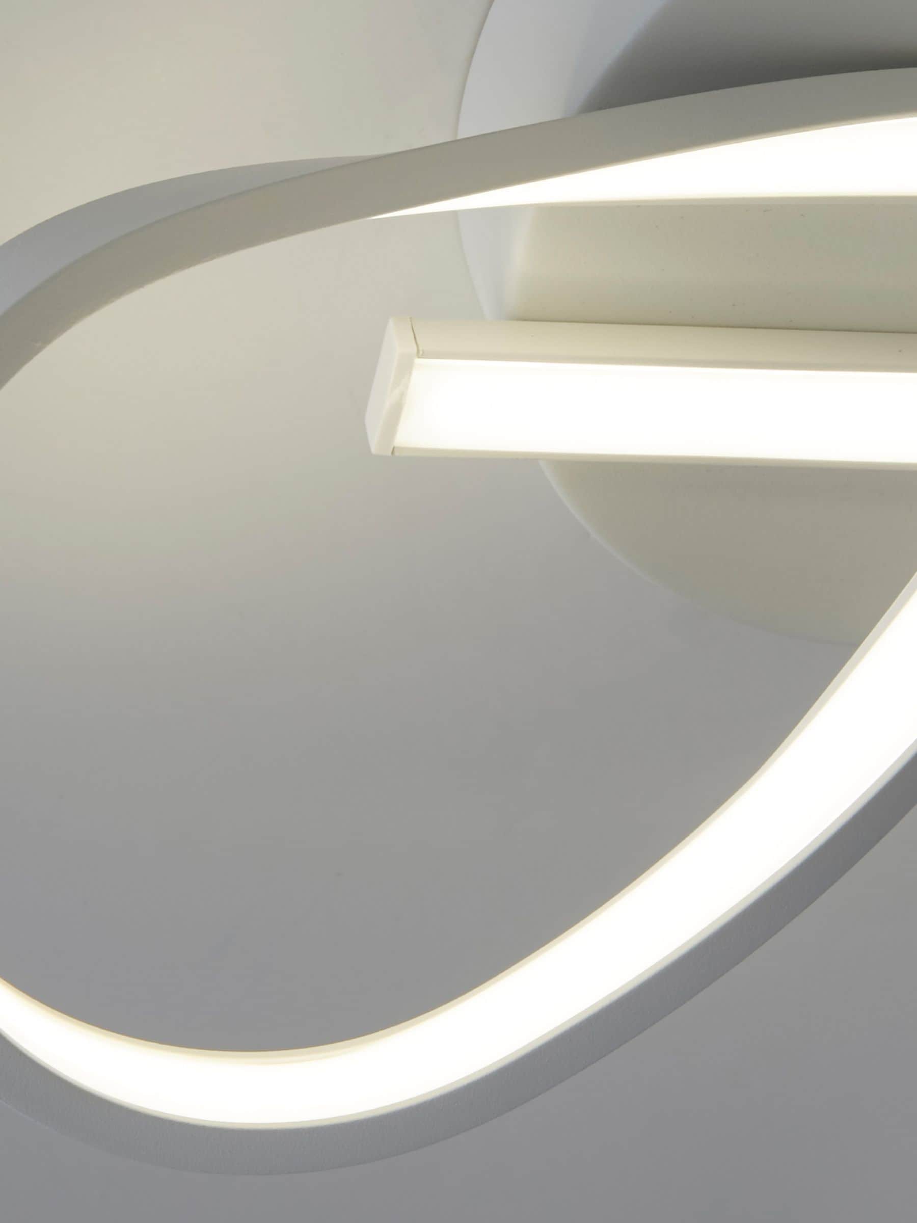 Searchlight White Twister LED ceiling light 36cm, UK version