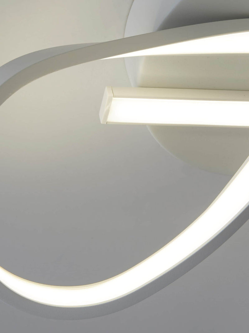 Searchlight White Twister LED ceiling light 36cm, UK version