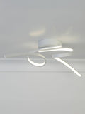Searchlight White Twister LED ceiling light 36cm, UK version