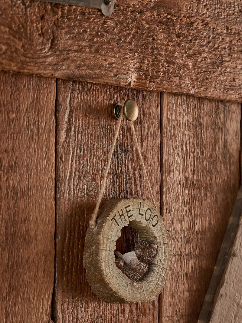 Hamish reversible hanging bathroom sign (British brand)