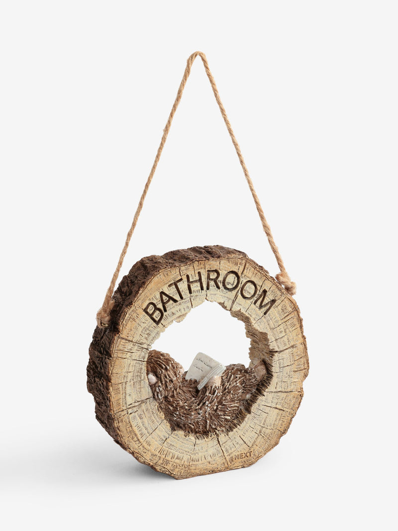 Hamish reversible hanging bathroom sign (British brand)