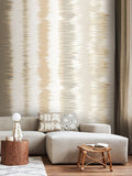 Origin Murals olive green charcoal linear stripe wall mural - British product