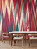 Origin Murals Natural Ikat Zig Zag Wall Mural 2.8m x 3.5m