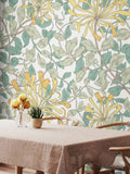 Origin Murals wall mural seafoam honeysuckle 2.8m x 3.5m, UK version