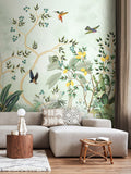 Origin Murals forest green lemon tree mural 2.8m x 3.5m, UK version