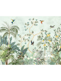 Origin Murals forest green lemon tree mural 2.8m x 3.5m, UK version