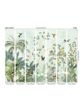 Origin Murals forest green lemon tree mural 2.8m x 3.5m, UK version