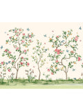 Origin Murals Cream Oriental Flower Tree A4 Wallpaper Sample
